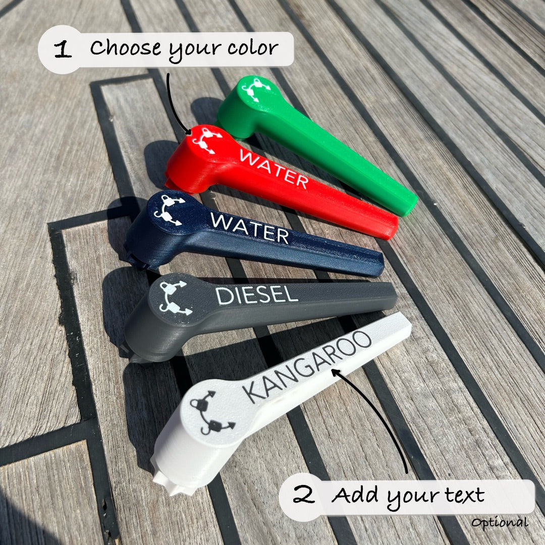 Open3DSailing Deck Filler Star Key – Floating Marine Key for Jeanneau & Beneteau Fuel, Water & Waste Caps