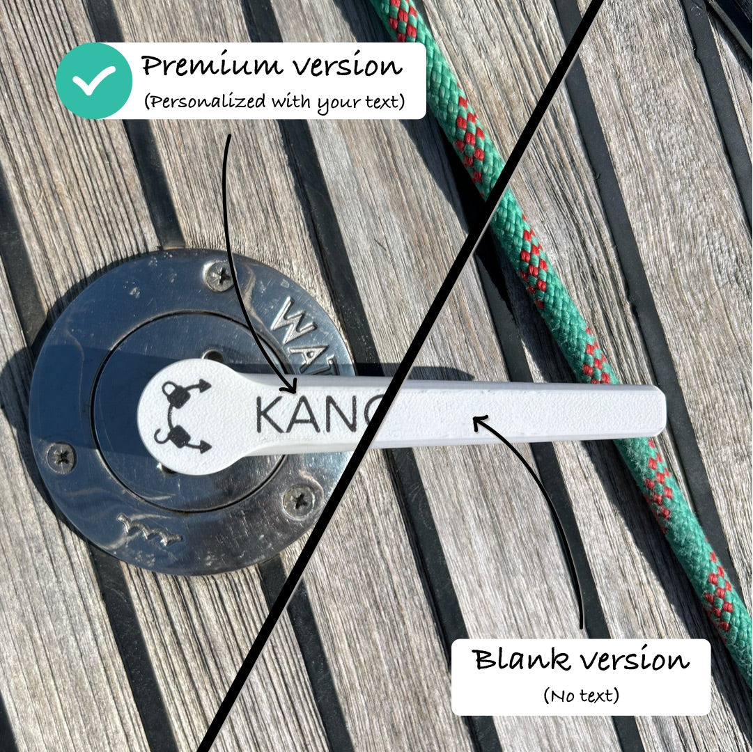 Open3DSailing Deck Filler Star Key – Floating Marine Key for Jeanneau & Beneteau Fuel, Water & Waste Caps