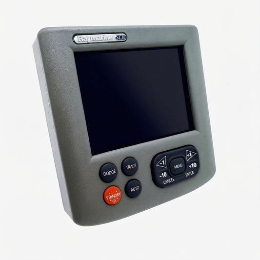 Autopilot ST70 from Raymarine controlling a sailboat's direction under sails