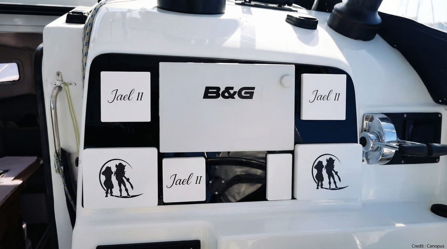 Full control panel featuring B&G Triton 2 navigation instruments
