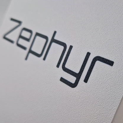 A personalized boat name engraved on a boat cover.