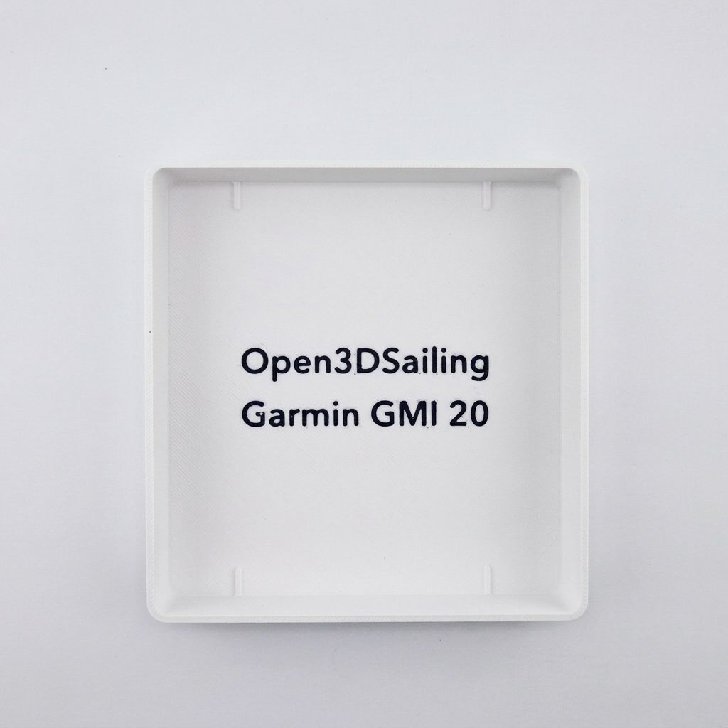 Rear view of a cover protecting a B&G GMI 20 marine instrument