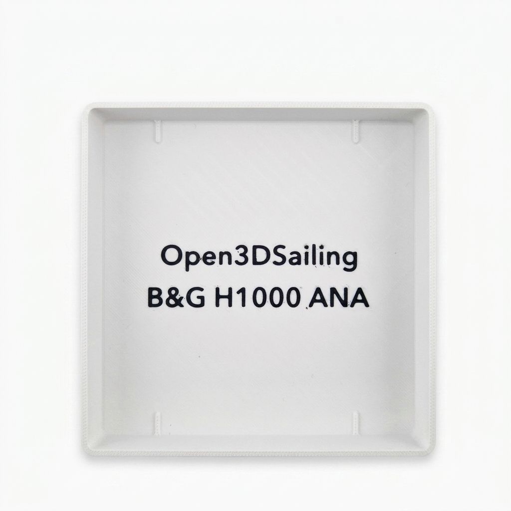 Rear view of a B&G H1000 ANA model marine instrument cover protection