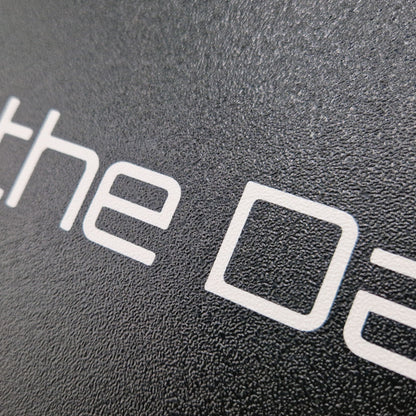 Boat name engraved on a protective cover for a Humminbird Helix 8 fishfinder