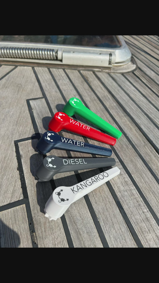 Open3DSailing Deck Filler Star Key – Floating Marine Key for Jeanneau & Beneteau Fuel, Water & Waste Caps