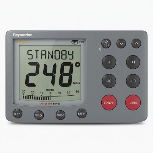 Autopilot Raymarine ST7002 with control buttons for boat heading and cap configuration